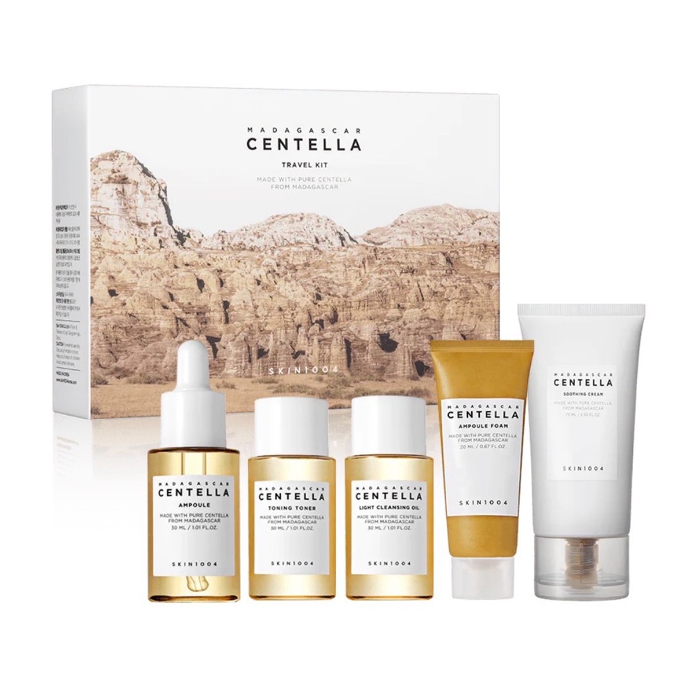 Skin1004 Centella Travel Kit - White and Gold